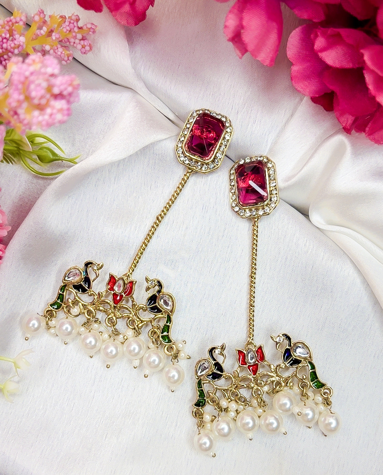 Varnika Earring (Ruby )