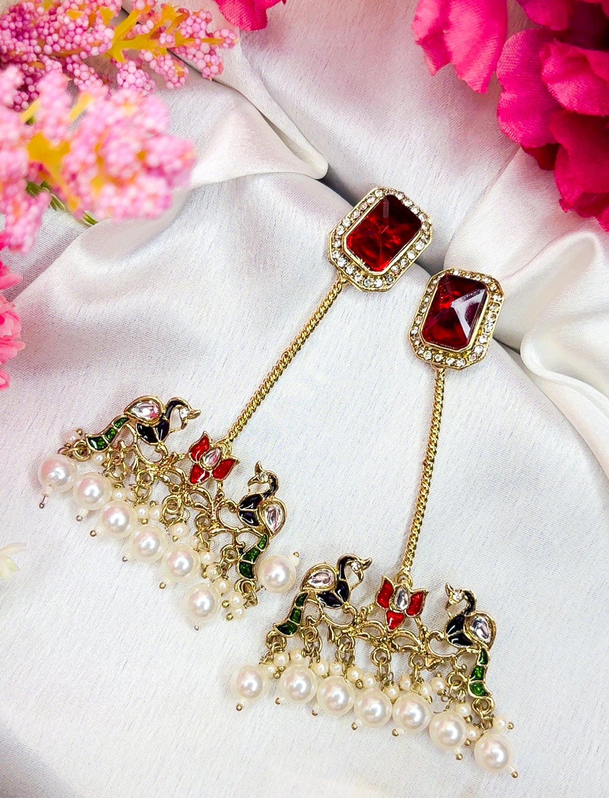Varnika Earring (Red)