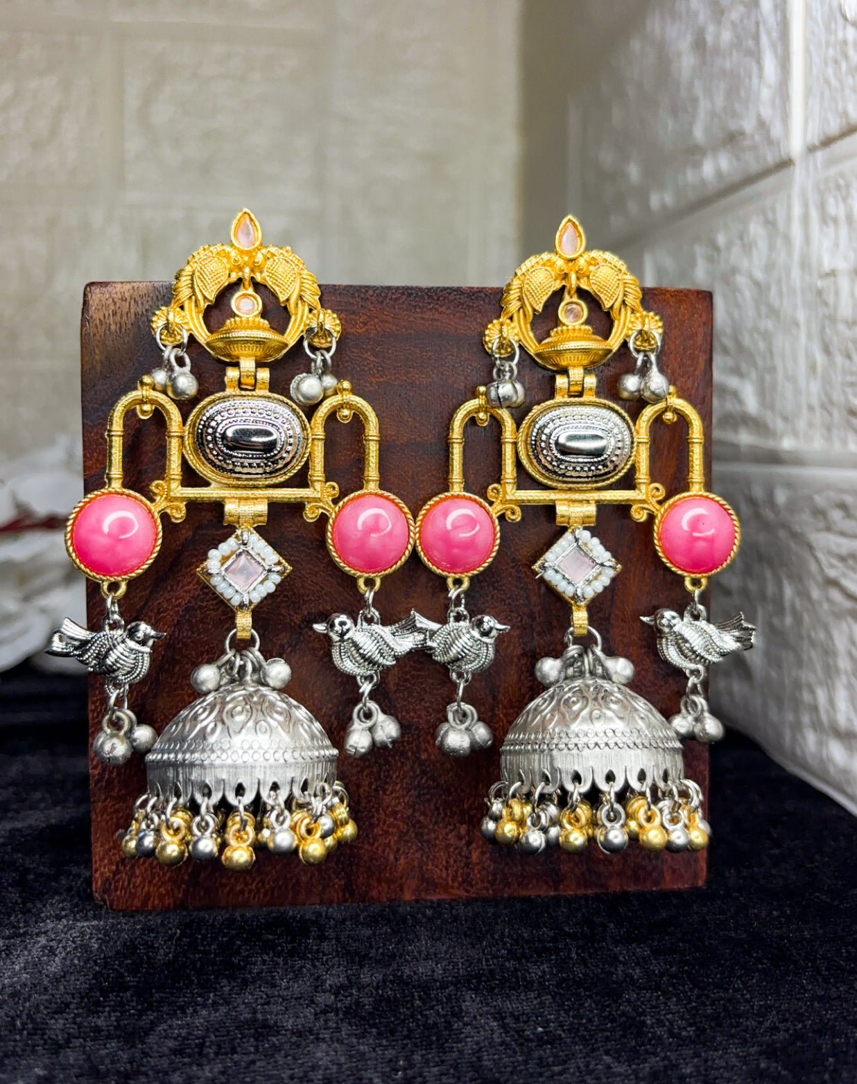 Devika Jhumka (Blush)