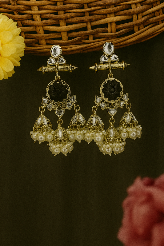 Mishika Jhumka (Black)