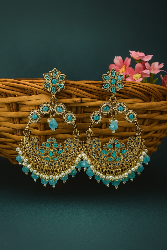 Indu Chandbali (Sky Blue)