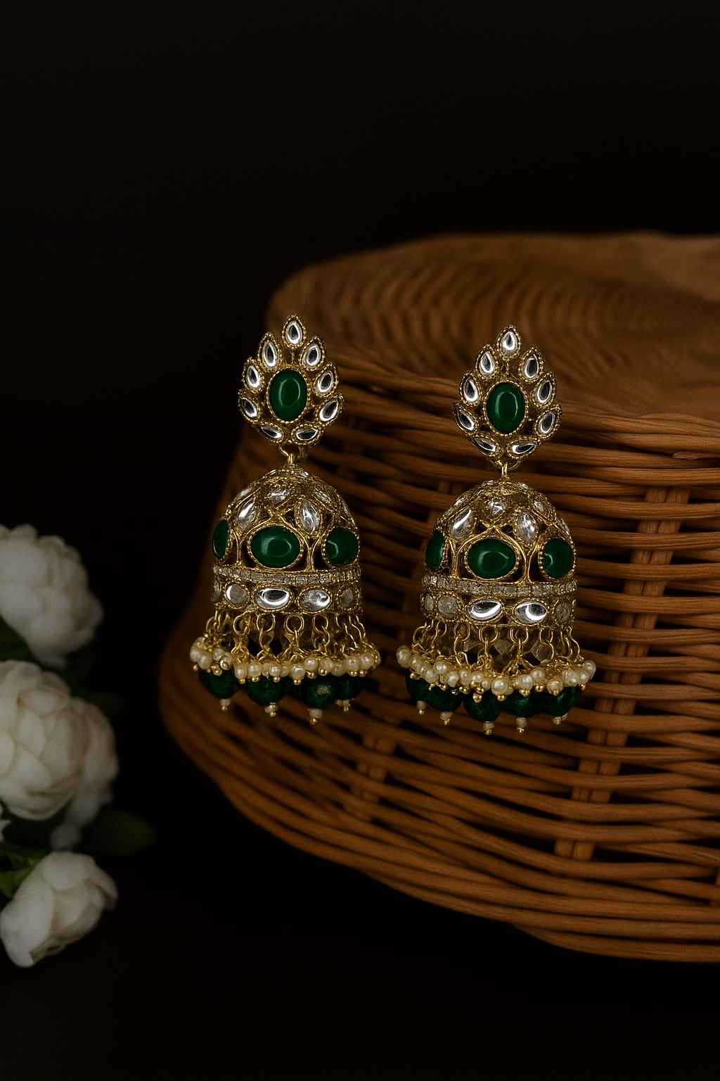 Sahiba Jhumka (Green)