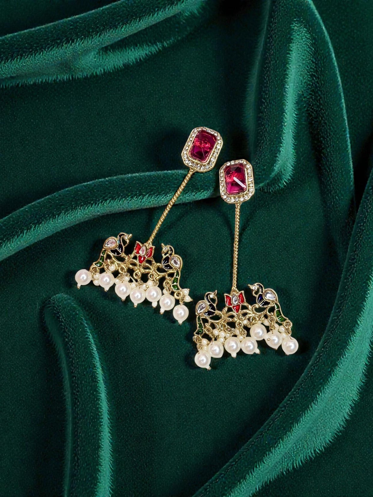 Varnika Earring (Ruby )