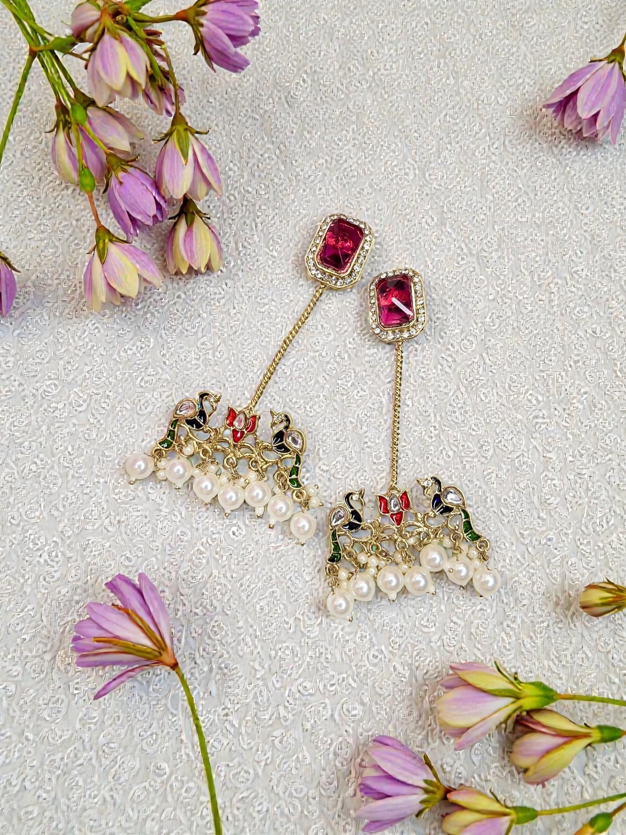 Varnika Earring (Ruby )