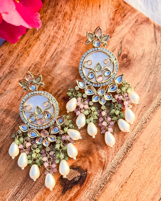 Fiza Pearl Earring (Pastel multicolour)