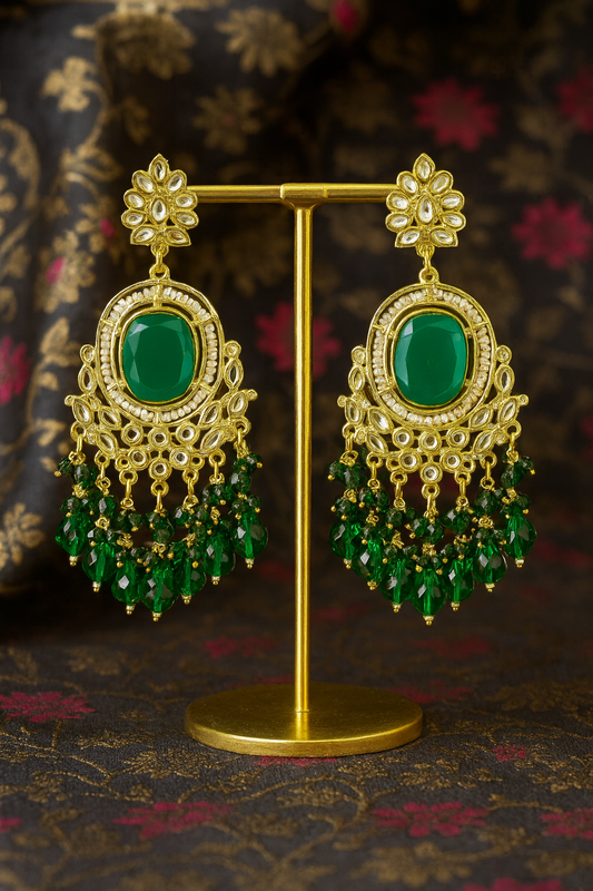 Saanvi Earring (Green)