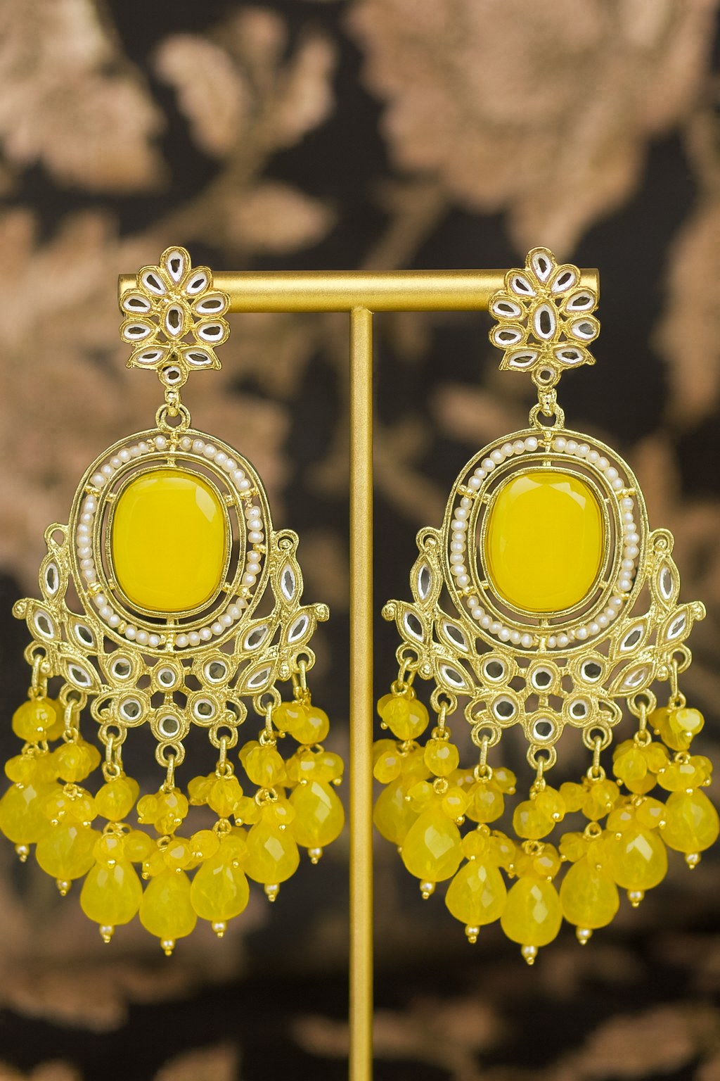 Saanvi Earring (Yellow)