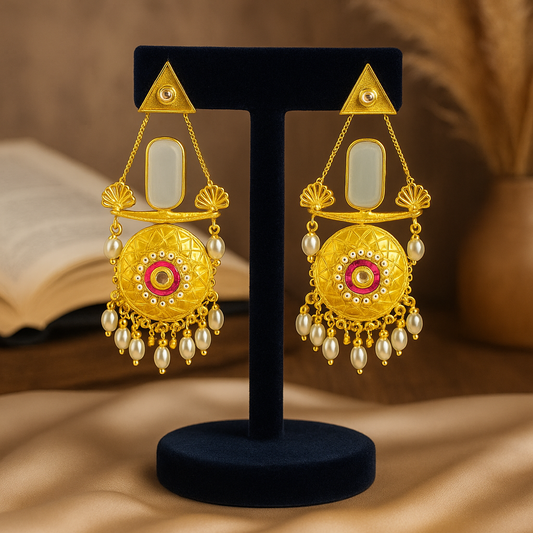 Indulekha Earring (White)
