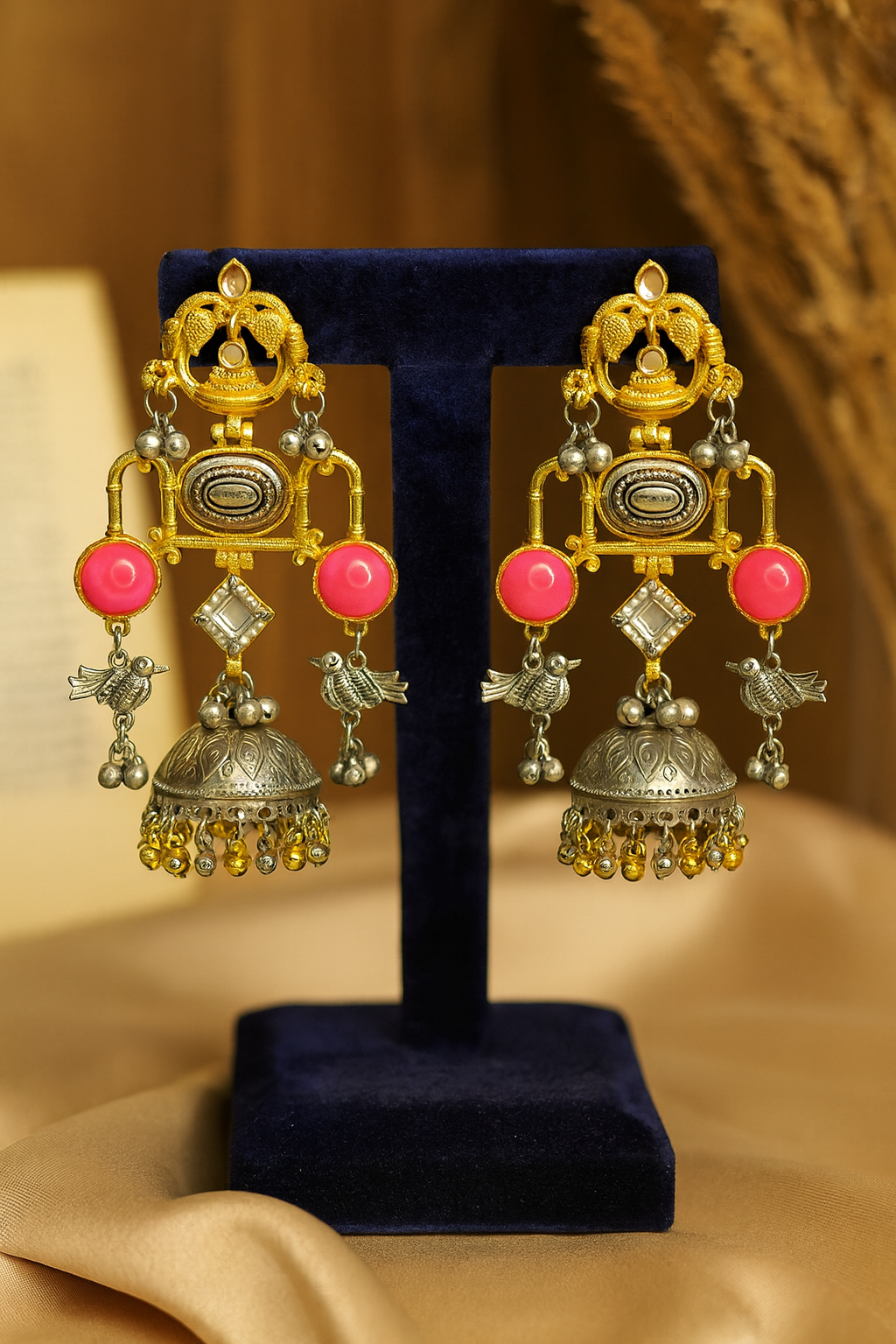 Devika Jhumka (Blush)