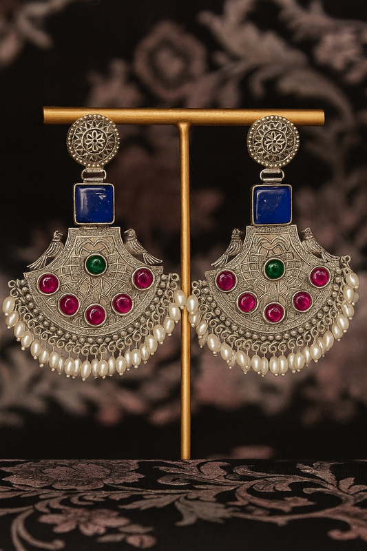 Maharani Chandbali (Blue)