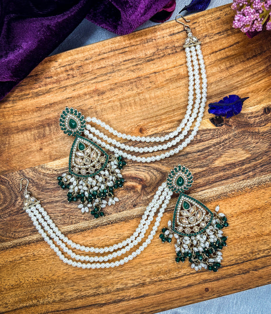 Jodha Sahara Earring (Green)