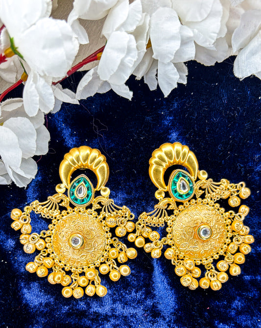 Kesari Earring (Green)