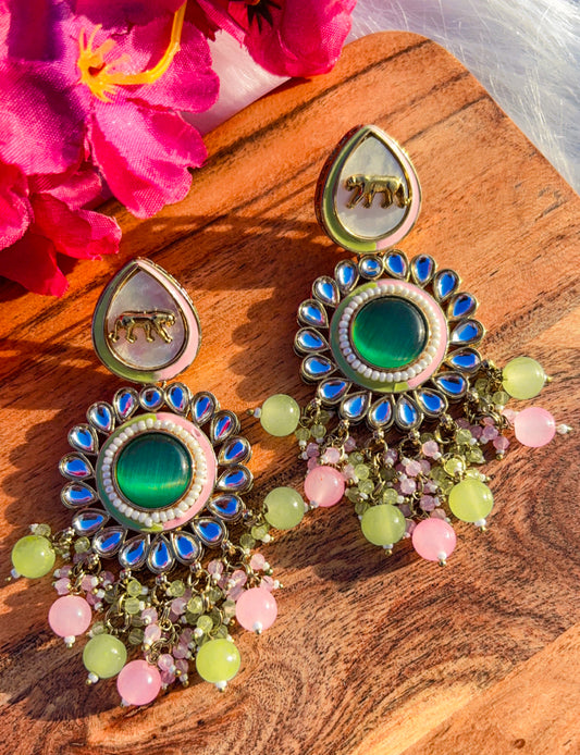 Sabya Saanjh Earring ( Pastel Multicolour)