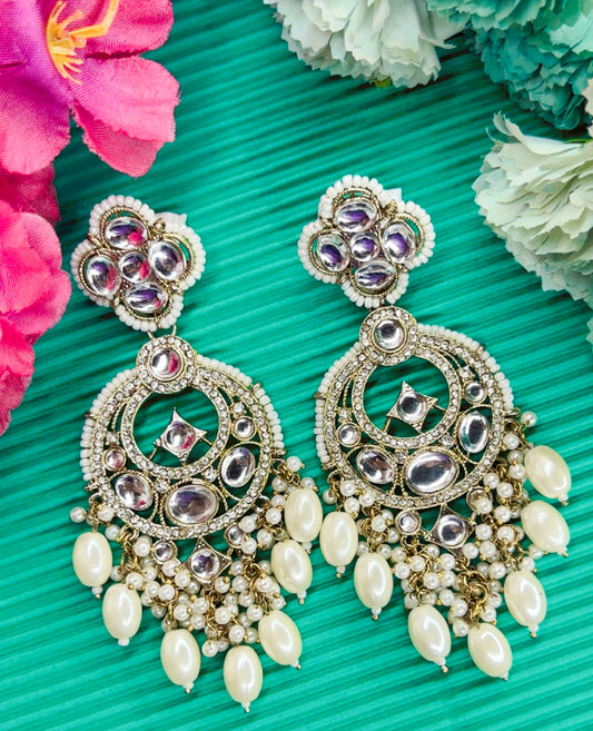 Ragini Chandbali (White)